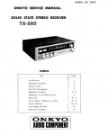 Сервисная инструкция Onkyo TX-560