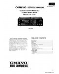 Сервисная инструкция ONKYO TX-7740