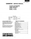 Сервисная инструкция Onkyo TX-900, TX-902