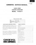 Сервисная инструкция Onkyo TX-DS777