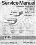 Сервисная инструкция Panasonic AG-6100, AG-6200, AG-A600