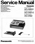 Сервисная инструкция Panasonic AG-A800