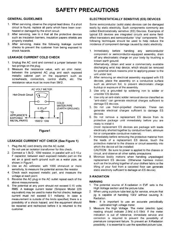 Сервисная инструкция Panasonic AG-DVC15E