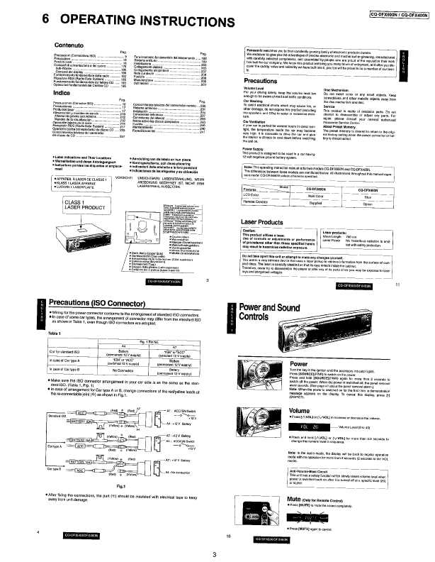 Сервисная инструкция Panasonic CQ-DFX400N, CQ-DFX600N