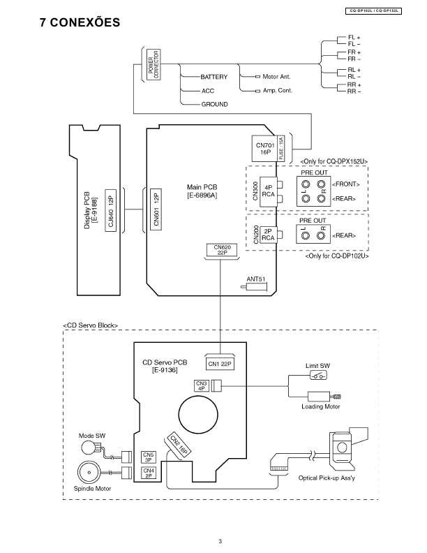 Сервисная инструкция Panasonic CQ-DP102L, CQ-DP152L