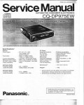 Сервисная инструкция Panasonic CQ-DP975EW