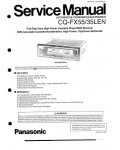 Сервисная инструкция Panasonic CQ-FX35LEN, CQ-FX55