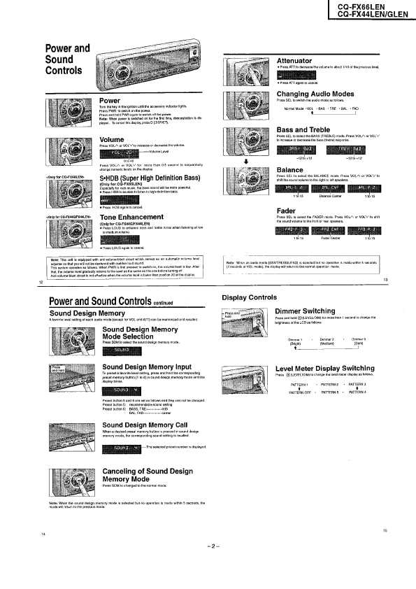 Сервисная инструкция Panasonic CQ-FX44G, CQ-FX44LEN, CQ-FX66