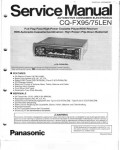 Сервисная инструкция Panasonic CQ-FX75LEN, CQ-FX95