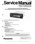 Сервисная инструкция Panasonic CQ-FX85LEN