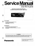 Сервисная инструкция Panasonic CQ-R111LEN
