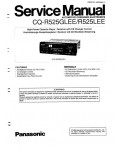 Сервисная инструкция Panasonic CQ-R525GLEE, CQ-R525LEE