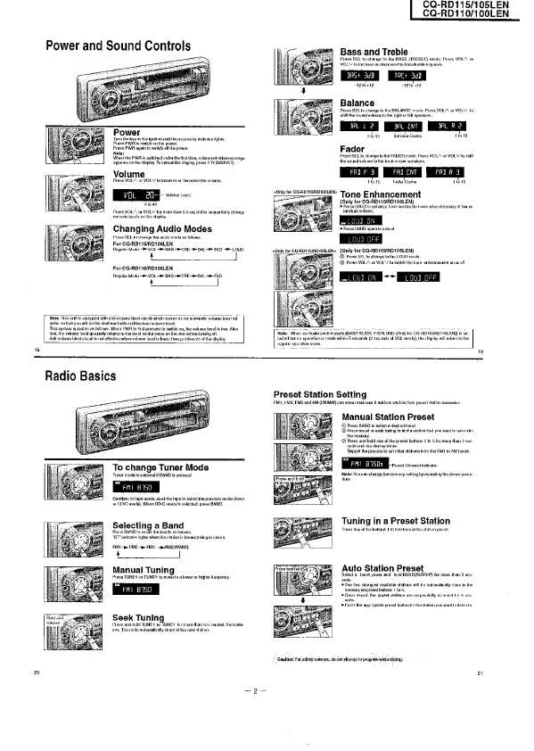 Сервисная инструкция Panasonic CQ-RD100LEN