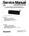 Сервисная инструкция Panasonic CQ-RDP400LEN