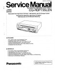 Сервисная инструкция Panasonic CQ-RDP735LEN