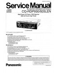 Сервисная инструкция Panasonic CQ-RDP920LEN, CQ-RDP930LEN