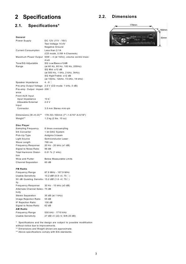 Сервисная инструкция Panasonic CQ-RX100L, CQ-RX100U, CQ-RX200U