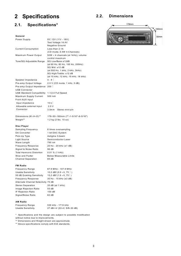 Сервисная инструкция Panasonic CQ-RX400U