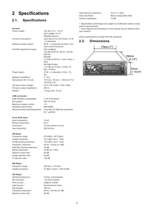 Сервисная инструкция Panasonic CQ-RX470U