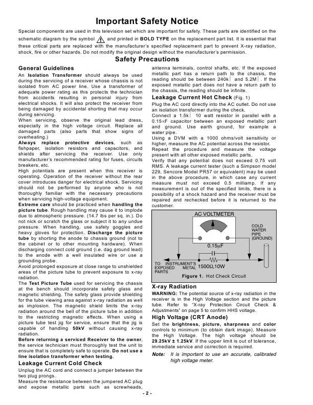 Сервисная инструкция Panasonic CT-27G7DF