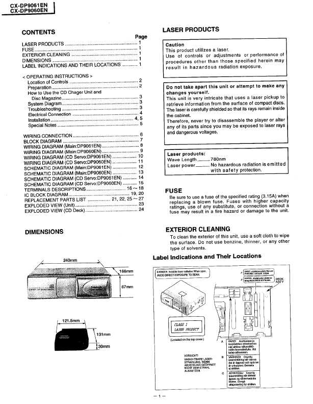 Сервисная инструкция Panasonic CX-DP9060