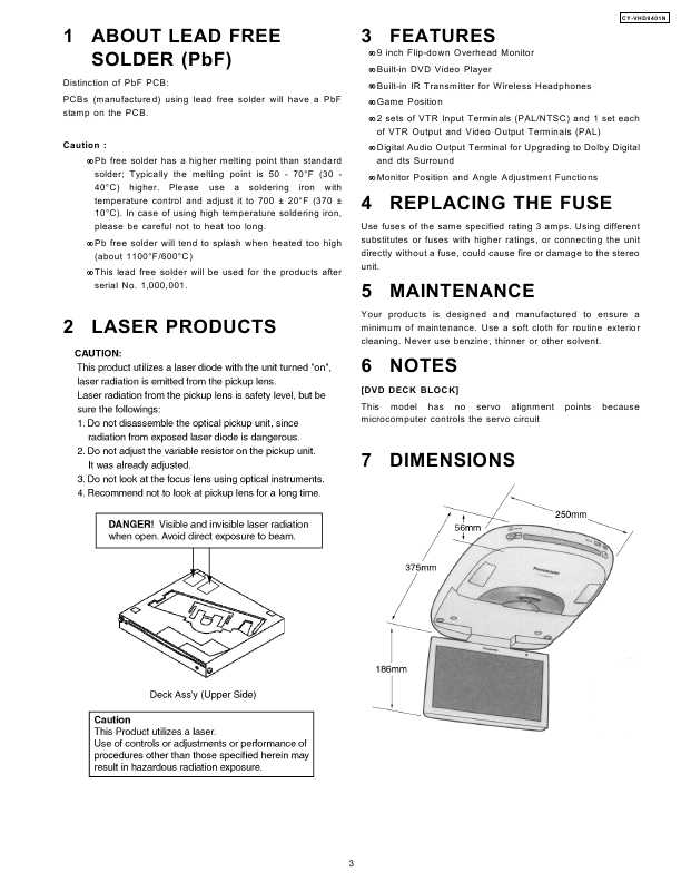 Сервисная инструкция Panasonic CY-VHD9401N