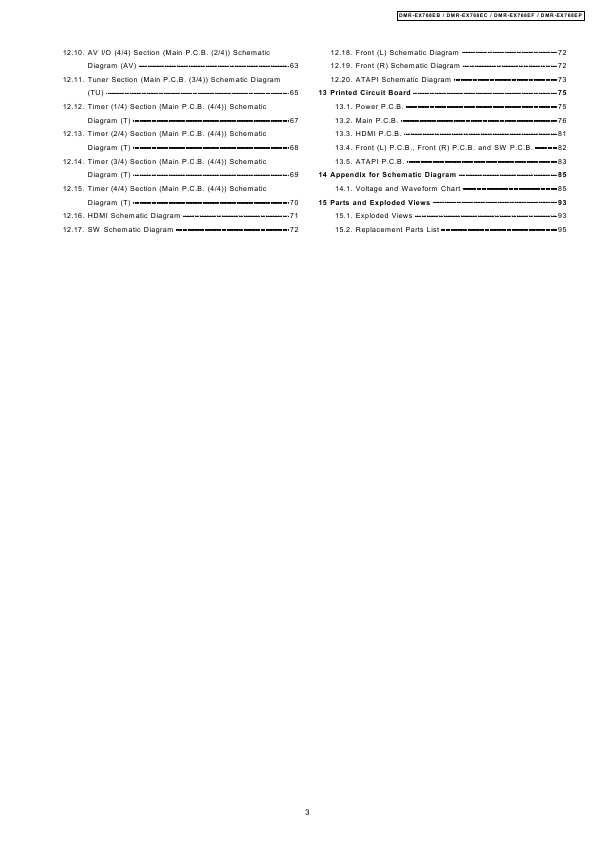 Сервисная инструкция Panasonic DMR-EX768EB, EC, EF, EP