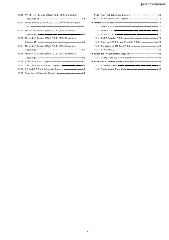 Сервисная инструкция Panasonic DMR-EX77EN, DMR-EX87EN