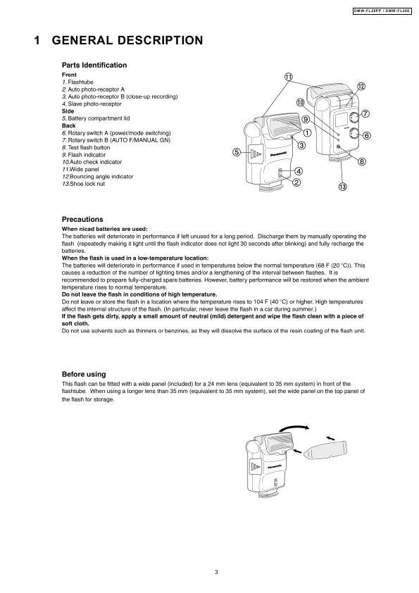 Сервисная инструкция Panasonic DMW-FL28