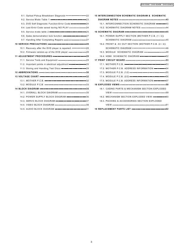 Сервисная инструкция Panasonic DVD-S54E, EB, EG