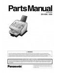 Сервисная инструкция Panasonic DX-600, DX-800 Parts Manual