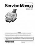 Сервисная инструкция Panasonic DX-600, DX-800 Service Manual