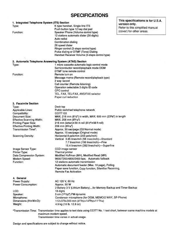 Сервисная инструкция Panasonic KX-F130