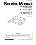 Сервисная инструкция Panasonic KX-F2200E