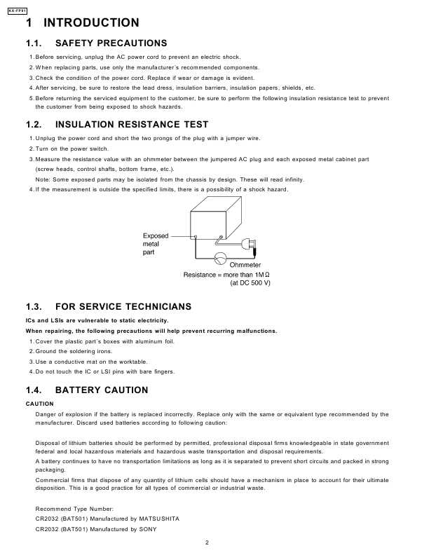 Сервисная инструкция Panasonic KX-FP81