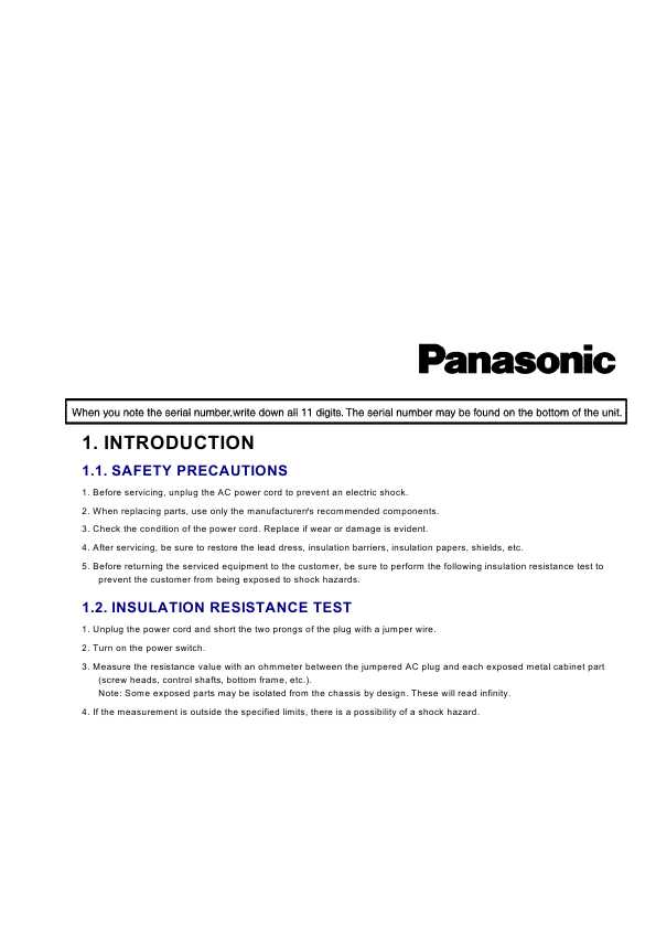 Сервисная инструкция Panasonic KX-FPG175C