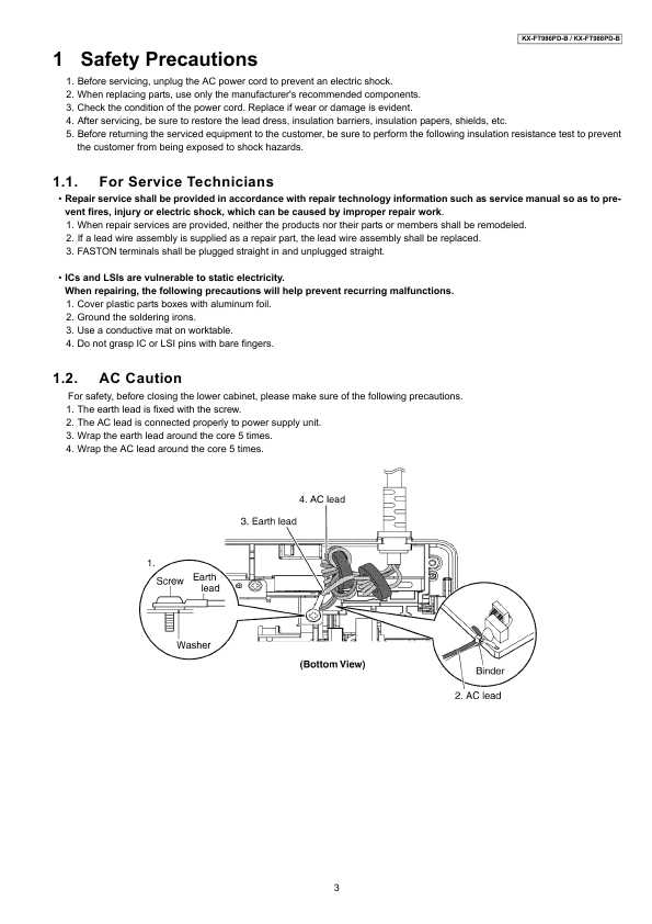 Сервисная инструкция Panasonic KX-FT986PD, KX-FT988PD