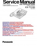 Сервисная инструкция Panasonic KX-T3185