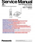 Сервисная инструкция Panasonic KX-T4600