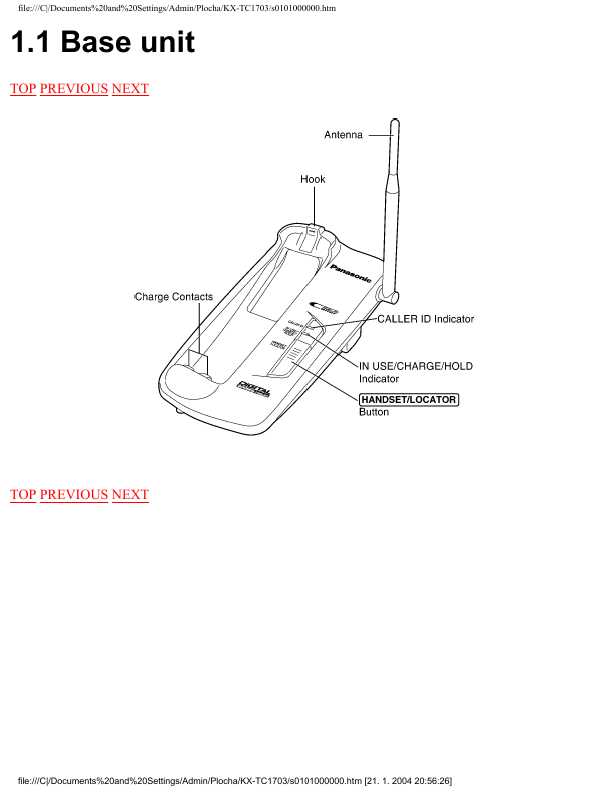 Сервисная инструкция Panasonic KX-TC1703