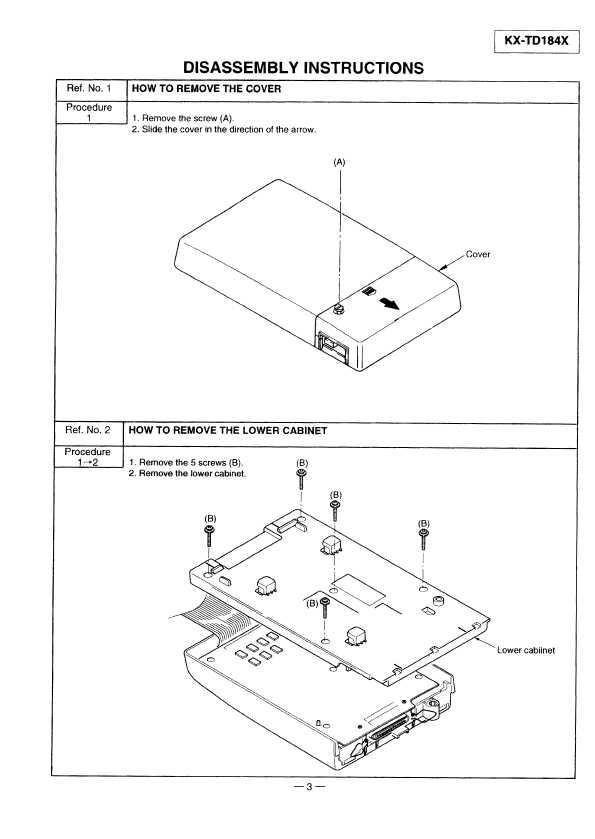 Сервисная инструкция Panasonic KX-TD184X