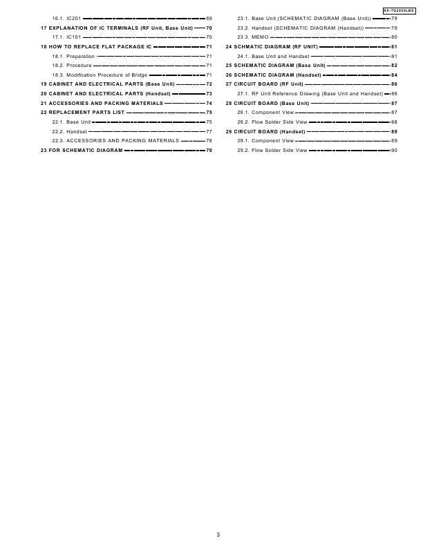 Сервисная инструкция Panasonic KX-TG2559LBS