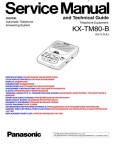 Сервисная инструкция Panasonic KX-TM80B