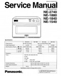 Сервисная инструкция Panasonic NE-1540, NE-1840, NE-1880, NE-2740