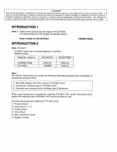 Сервисная инструкция Panasonic NV-DS77EN