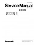 Сервисная инструкция Panasonic PT-AE3000E, U