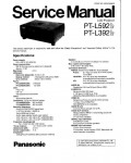 Сервисная инструкция Panasonic PT-L392, PT-L592