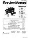 Сервисная инструкция PANASONIC PV-602, 604, 610