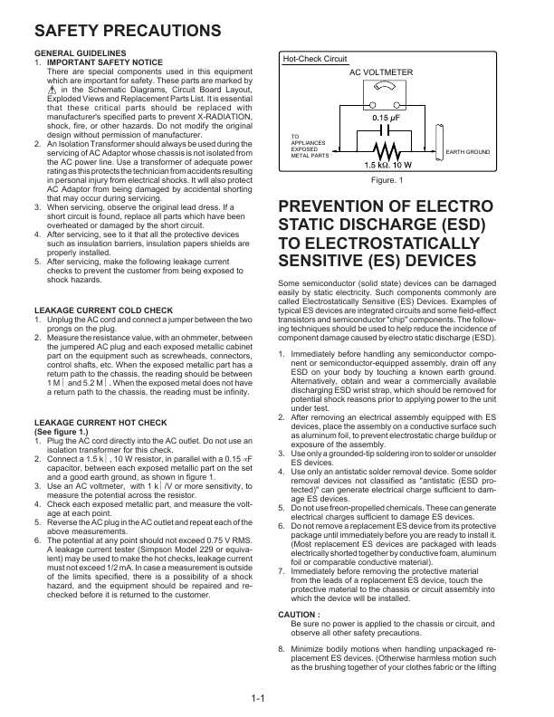 Сервисная инструкция Panasonic PV-DV100-K