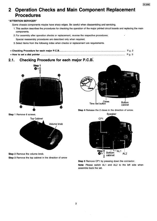 Сервисная инструкция Panasonic RC-6288